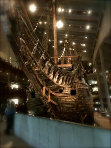 Old boat in a museum
